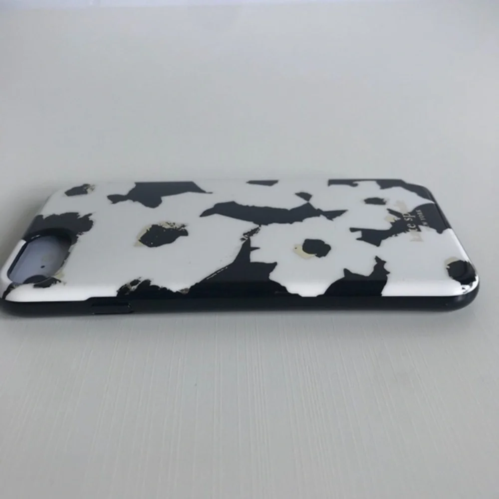 New Kate Spade Floating Floral Black White IPHONE Case Protector 6/6s 7/8